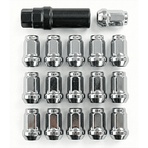 Set 16 Tuercas De Seguridad Colores Con Llave 12x1,5mm