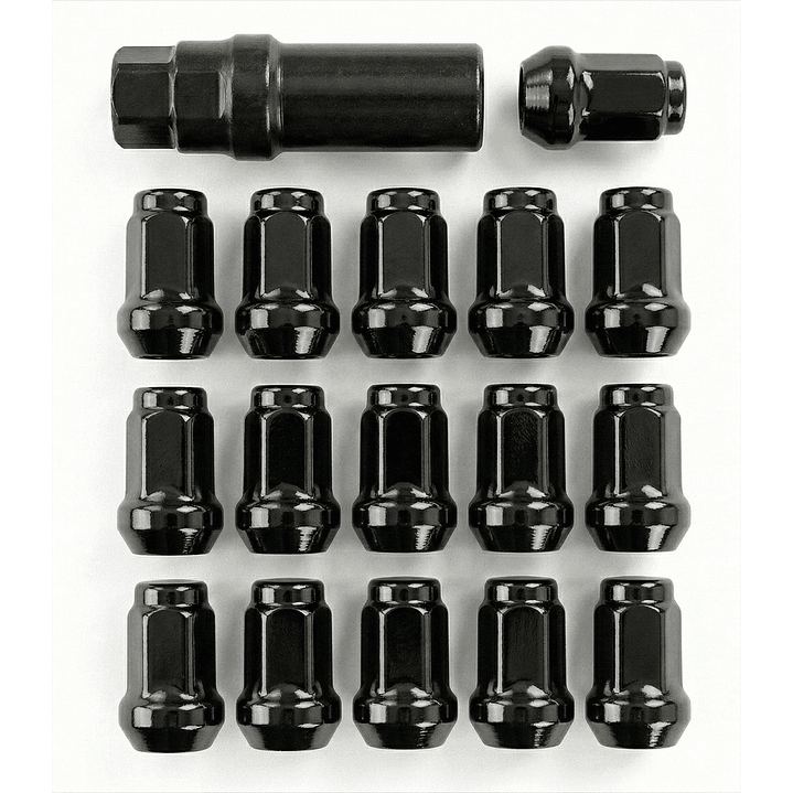 Set 16 Tuercas De Seguridad Colores Con Llave 12x1,5mm 7