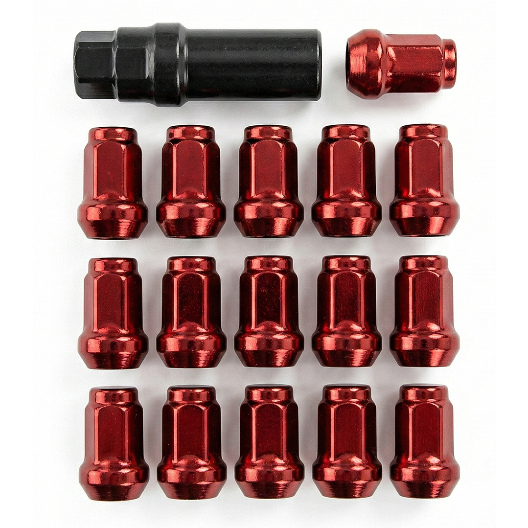 Set 16 Tuercas De Seguridad Colores Con Llave 12x1,25mm 3