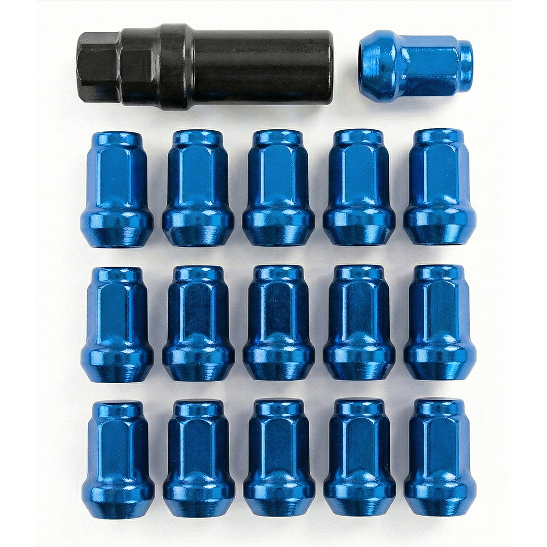 Set 16 Tuercas De Seguridad Colores Con Llave 12x1,25mm 5