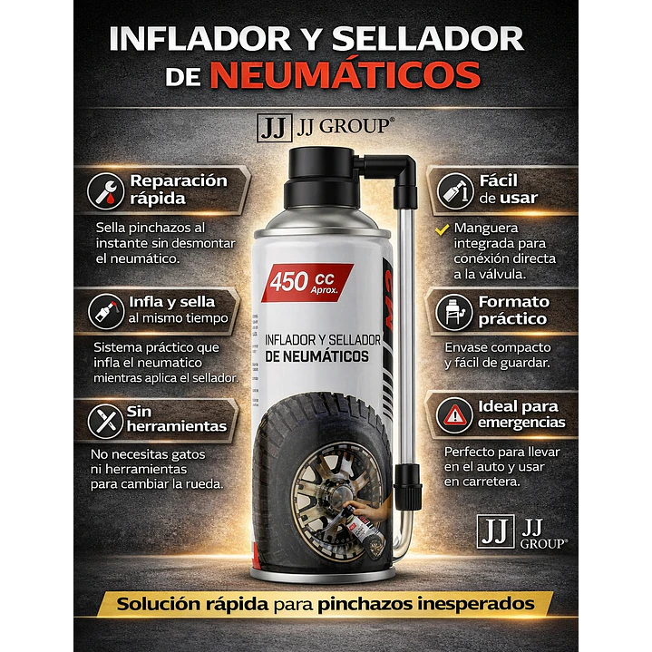 Sellador Y Inflador De Neumáticos M2 2