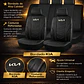 Fundas Asiento Kia Eco Cuero Negro – 9 Piezas Bordadas | JJ Group - Miniatura 2