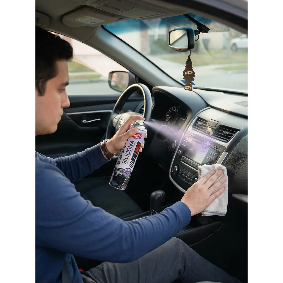 Silicona Automóvil Aroma Lavanda 480cc 3