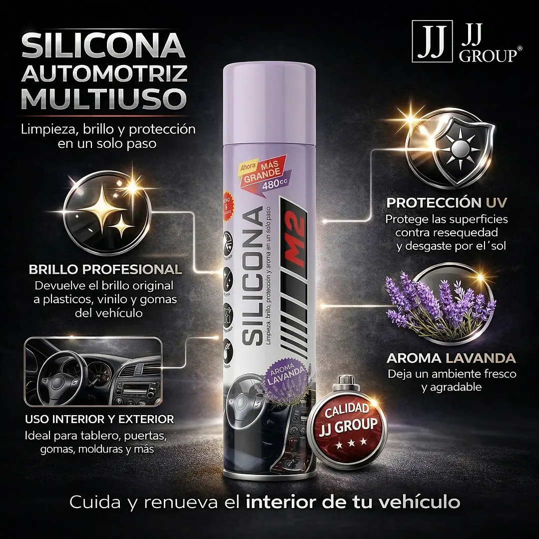 Silicona Automóvil Aroma Lavanda 480cc 2