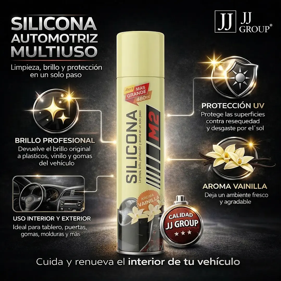 Silicona Automóvil Aroma Vainilla 480cc 2