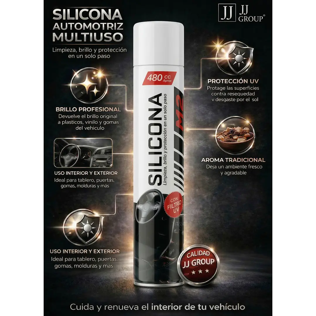 Silicona Automóvil Aroma Tradicional 480cc 2
