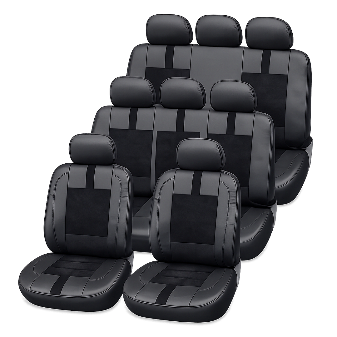 Fundas Cubre Asiento 3 Corridas Filas Asientos Auto Suv 1