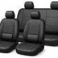 Fundas Cubre Asiento Universal Eco Cuero Negro // JJ Group - Miniatura 1