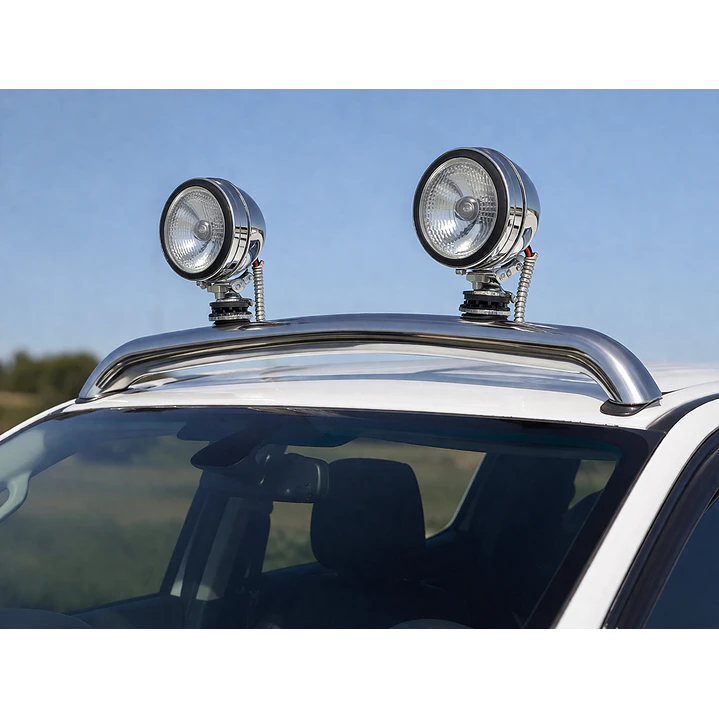 Set 2 Foco Neblinero Circular Metálico 2