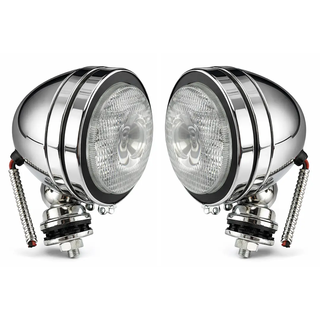 Set 2 Foco Neblinero Circular Metálico 1