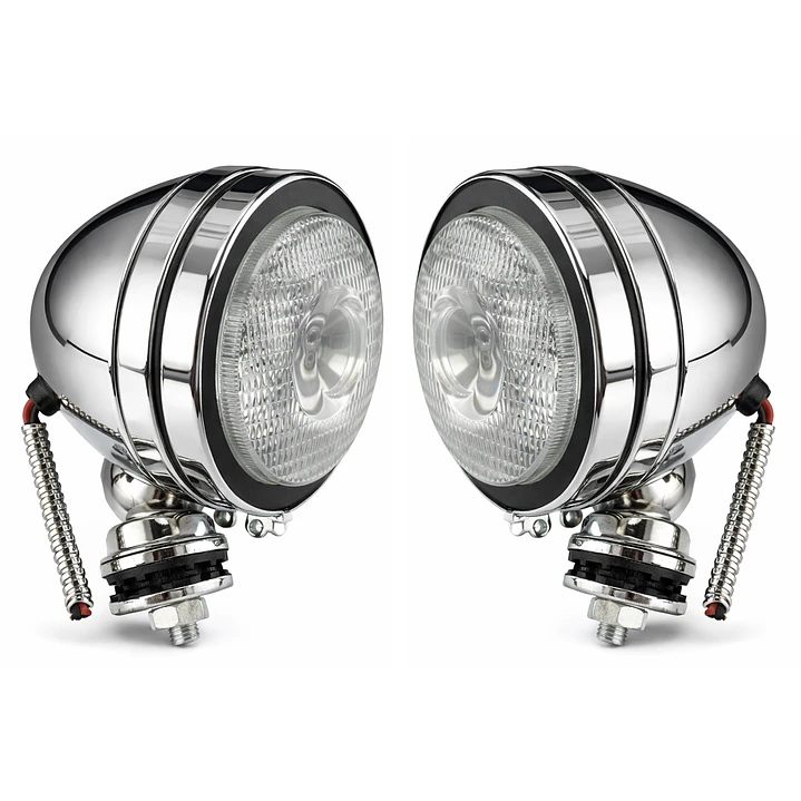 Set 2 Foco Neblinero Circular Metálico 1