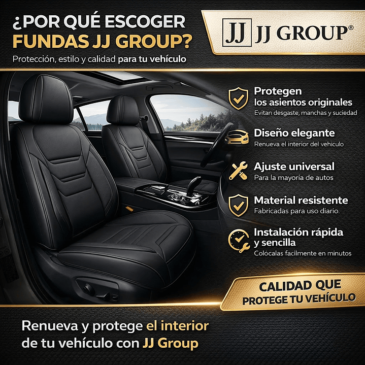 Fundas Cubre Asiento Eco Cuero Premium // Jj Group 2