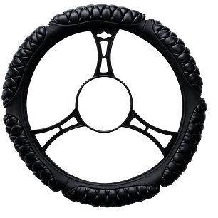 Cubre Volante Acolchado Universal Negro 