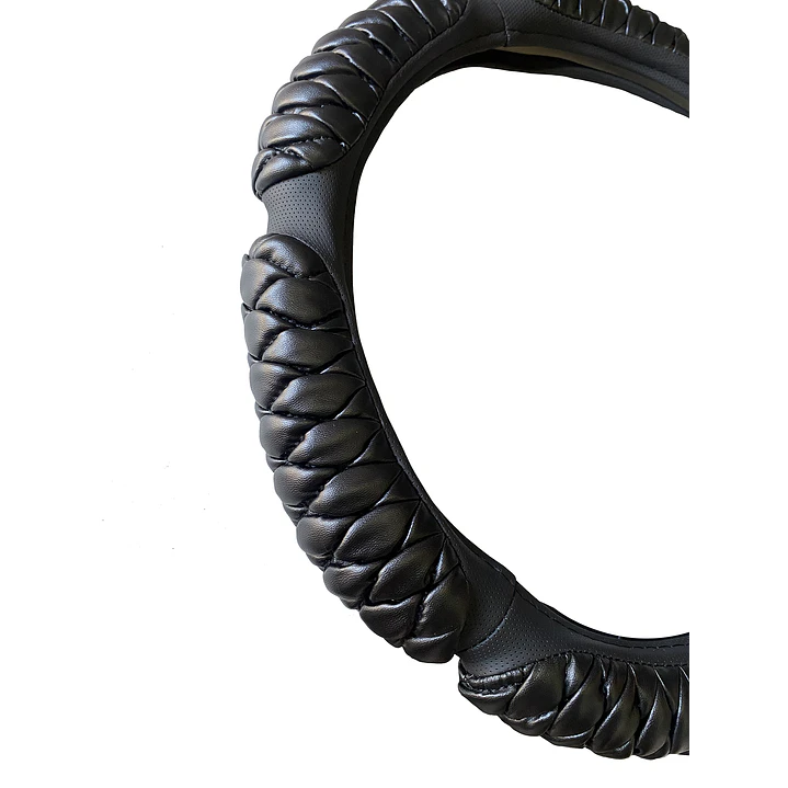 Cubre Volante Acolchado Universal Negro  4