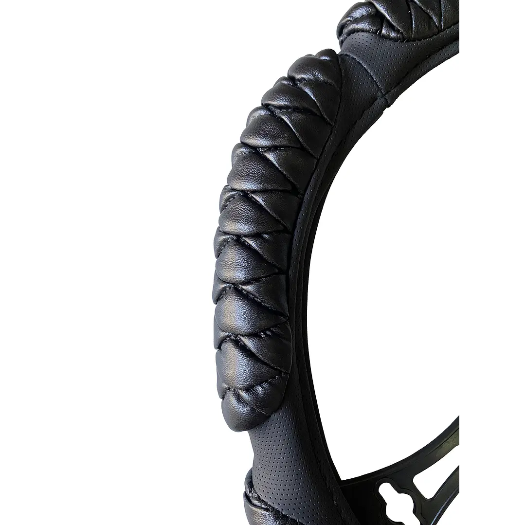 Cubre Volante Acolchado Universal Negro  5