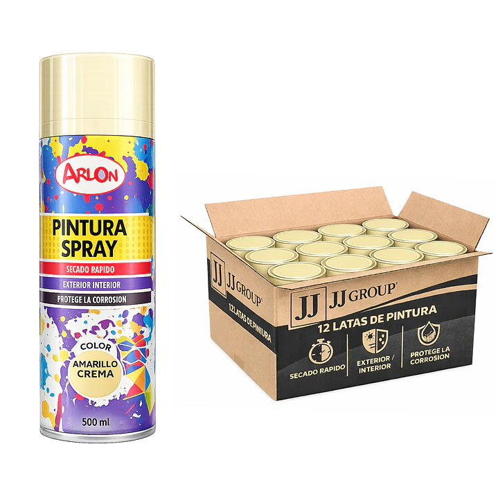 Pack 12 Latas De Pintura Spray Aerosol Varios Colores 500 Ml 1