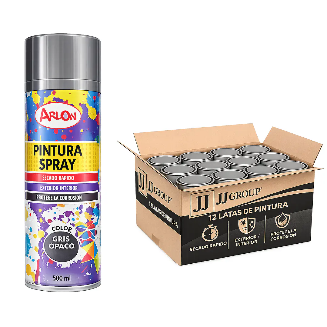 Pack 12 Latas De Pintura Spray Aerosol Varios Colores 500 Ml 13