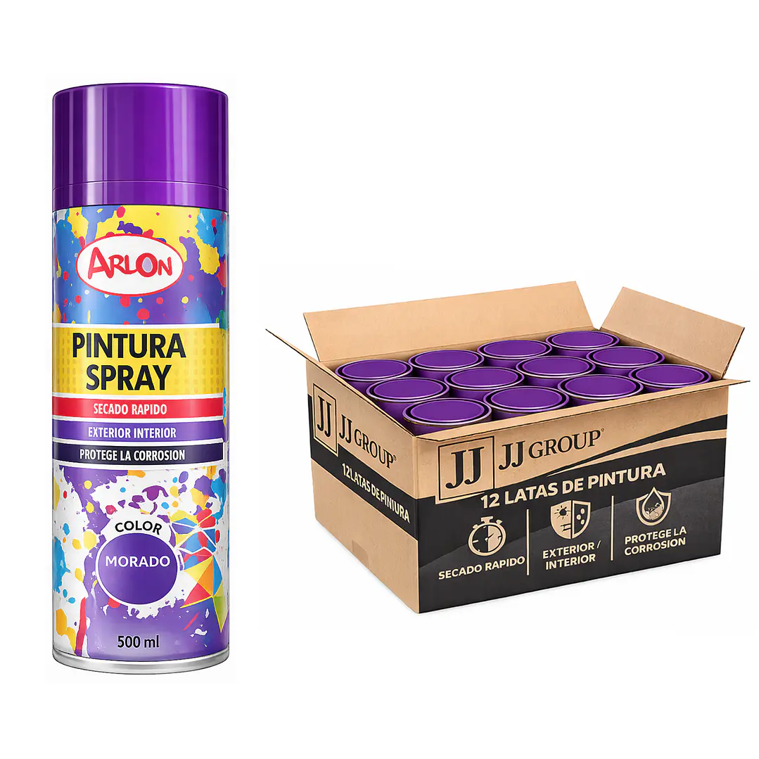Pack 12 Latas De Pintura Spray Aerosol Varios Colores 500 Ml 15
