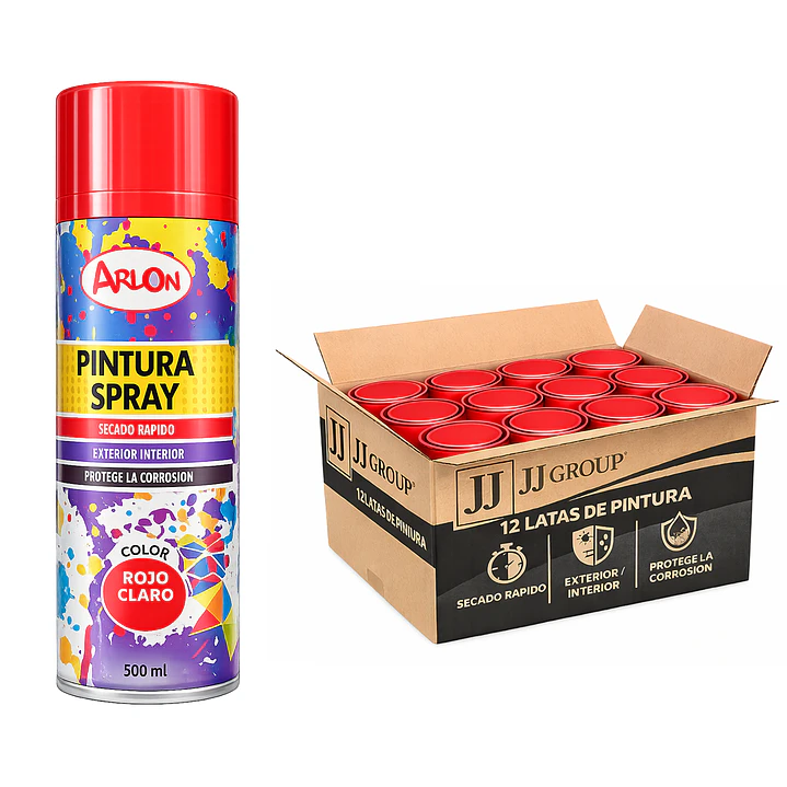 Pack 12 Latas De Pintura Spray Aerosol Varios Colores 500 Ml 18