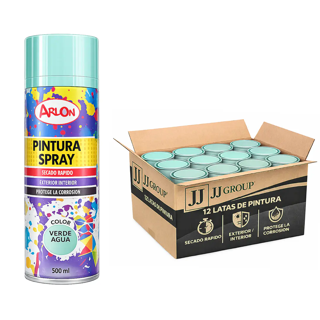 Pack 12 Latas De Pintura Spray Aerosol Varios Colores 500 Ml 19