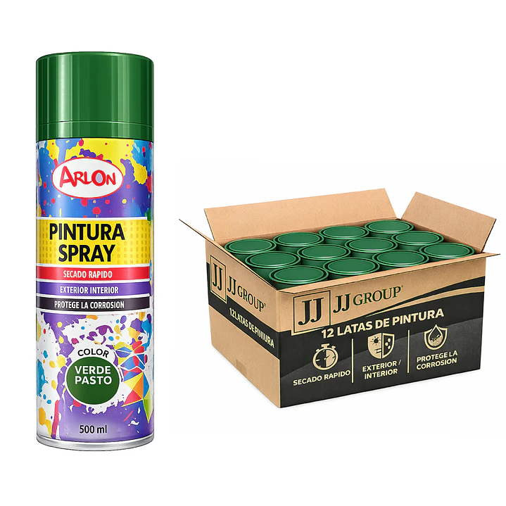 Pack 12 Latas De Pintura Spray Aerosol Varios Colores 500 Ml 20