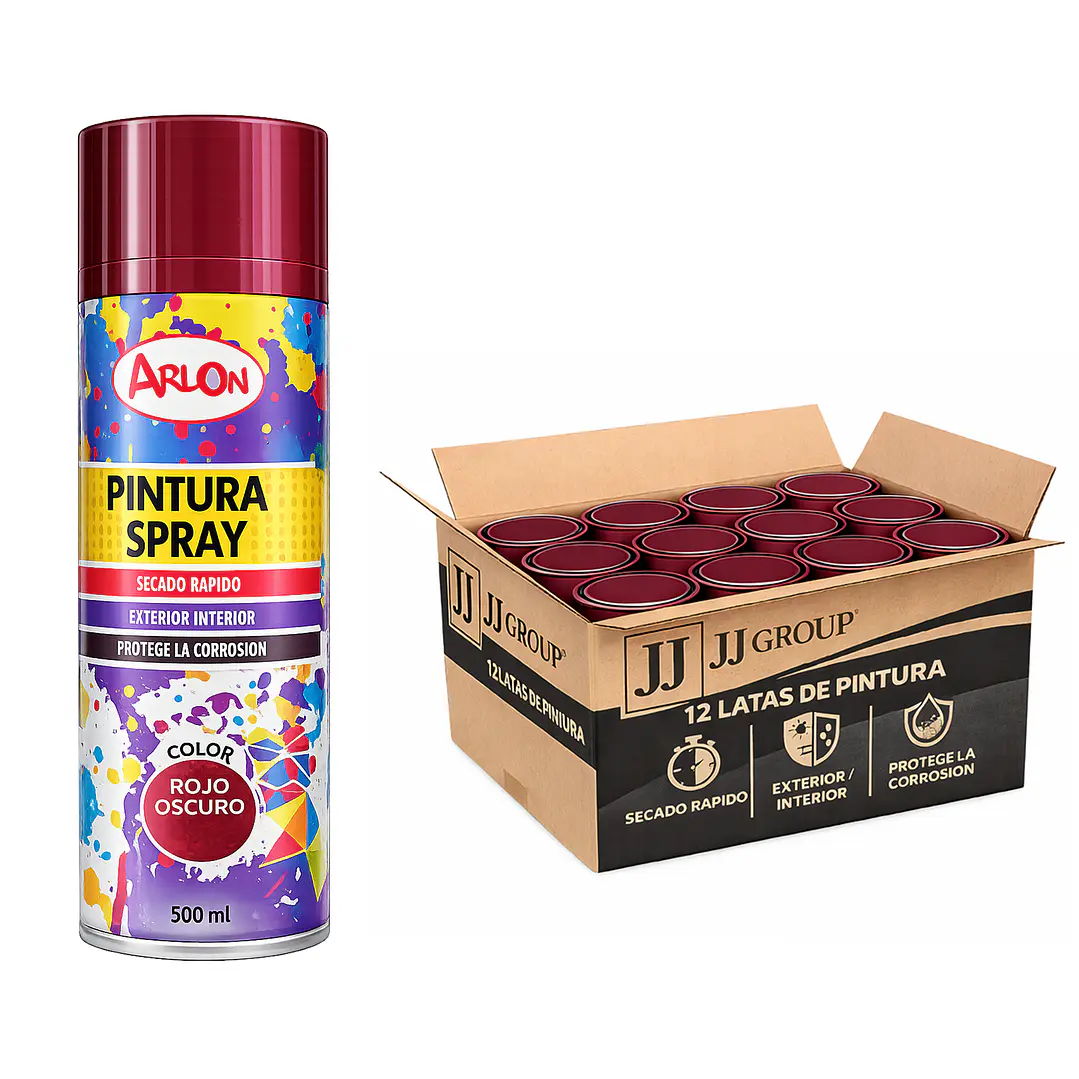 Pack 12 Latas De Pintura Spray Aerosol Varios Colores 500 Ml 21
