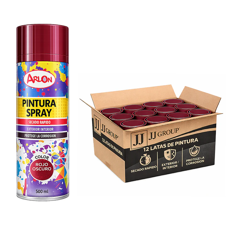 Pack 12 Latas De Pintura Spray Aerosol Varios Colores 500 Ml 21