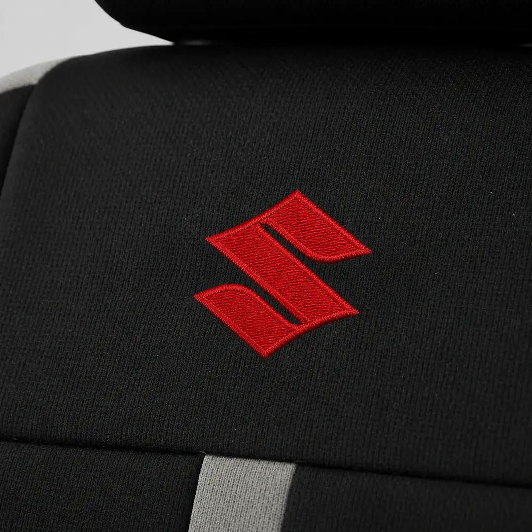 Fundas Asiento Suzuki Tela Poliester Negro Gris | JJ Group 4