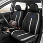 Fundas Asiento Hyundai Tela Poliester Negro Gris | JJ Group - Miniatura 1