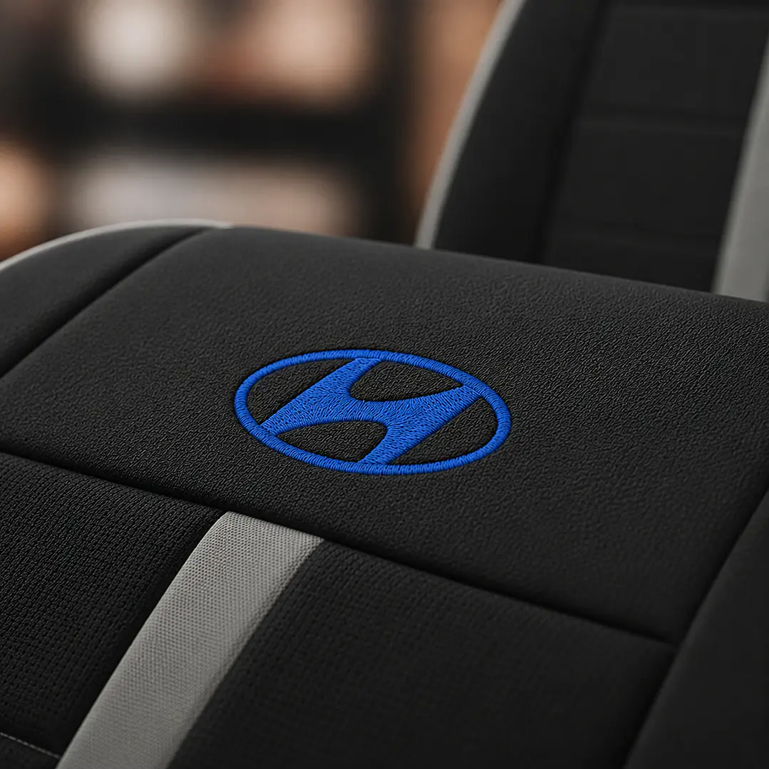 Fundas Asiento Hyundai Tela Poliester Negro Gris | JJ Group 5