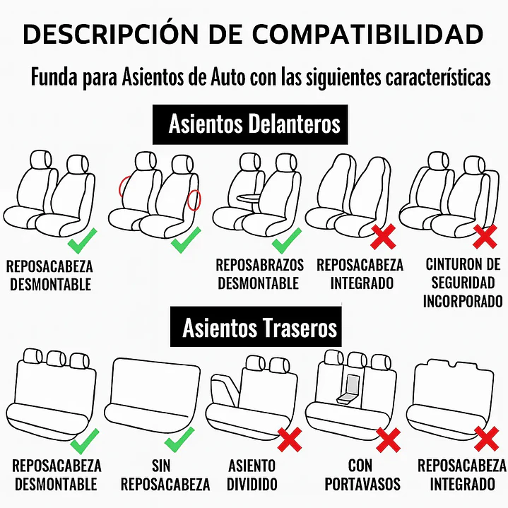 Fundas Asiento Hyundai Tela Poliester Negro Gris | JJ Group 6