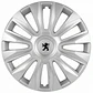 Set Tapas De Ruedas Peugeot Universal Aro 16  - Miniatura 1