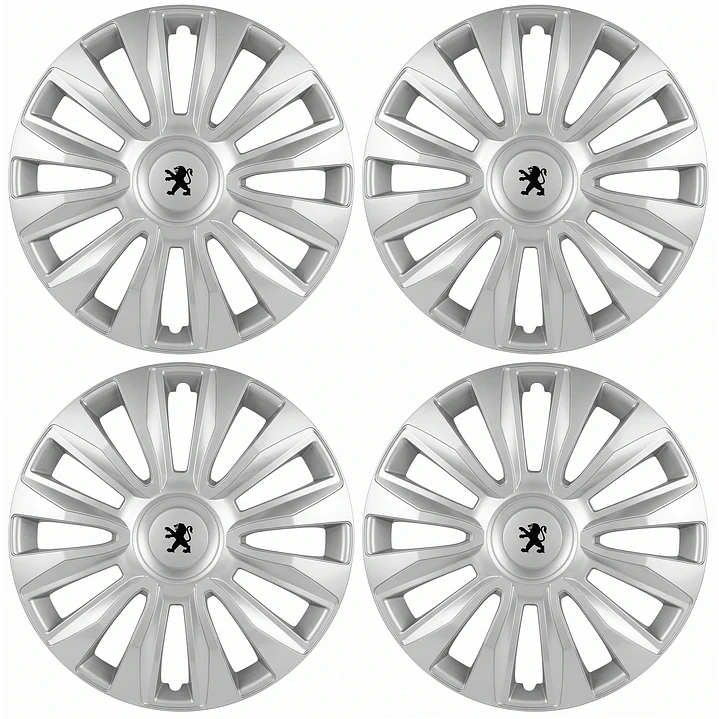 Set Tapas De Ruedas Peugeot Universal Aro 16  2