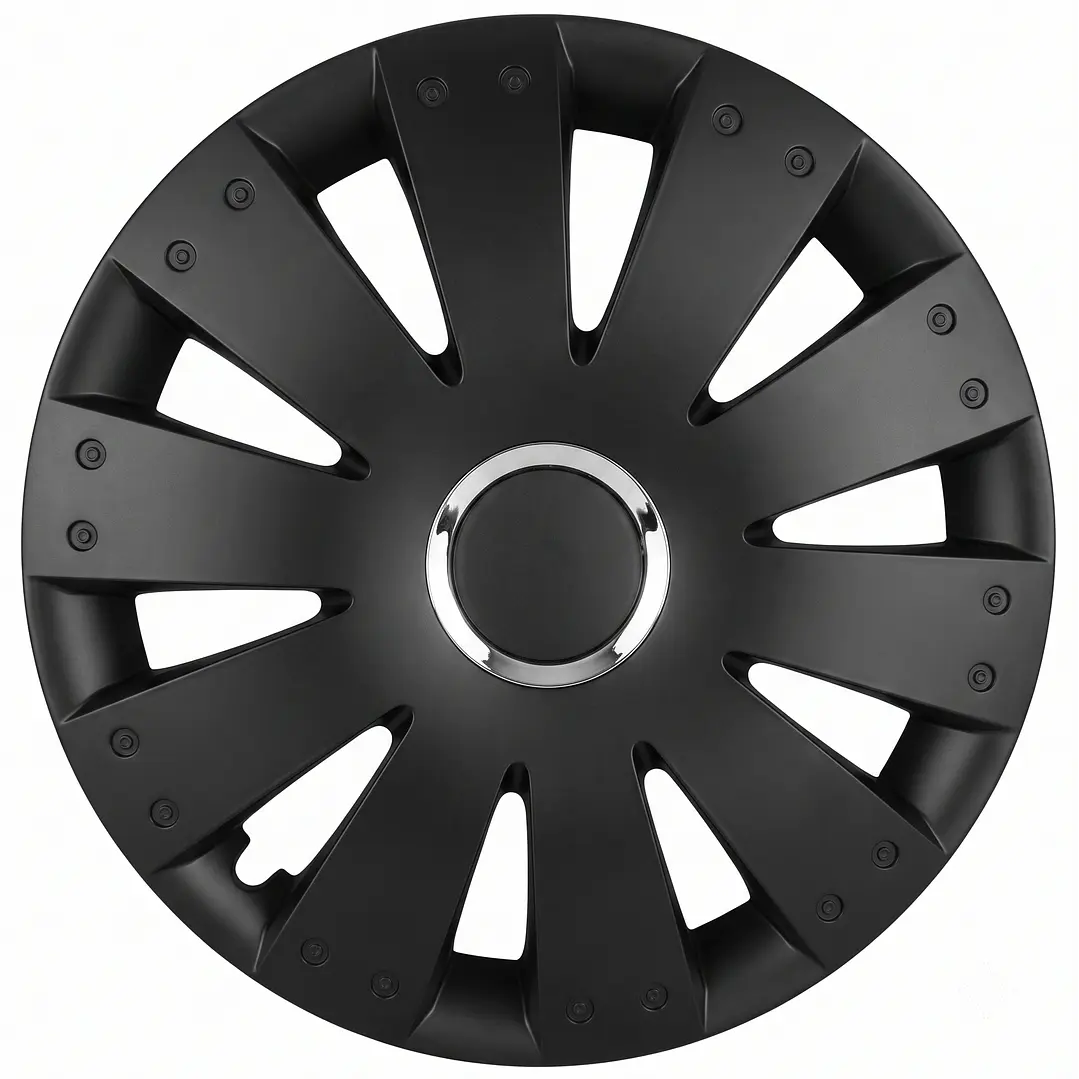 Set Tapas De Rueda Negras Universal Aro 16 1