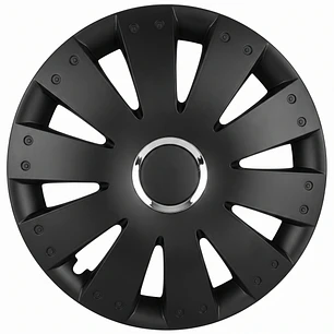 Set Tapas De Rueda Negras Universal Aro 16