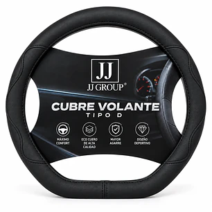Funda Cubre Volante Tipo D Base Recta Eco Cuero