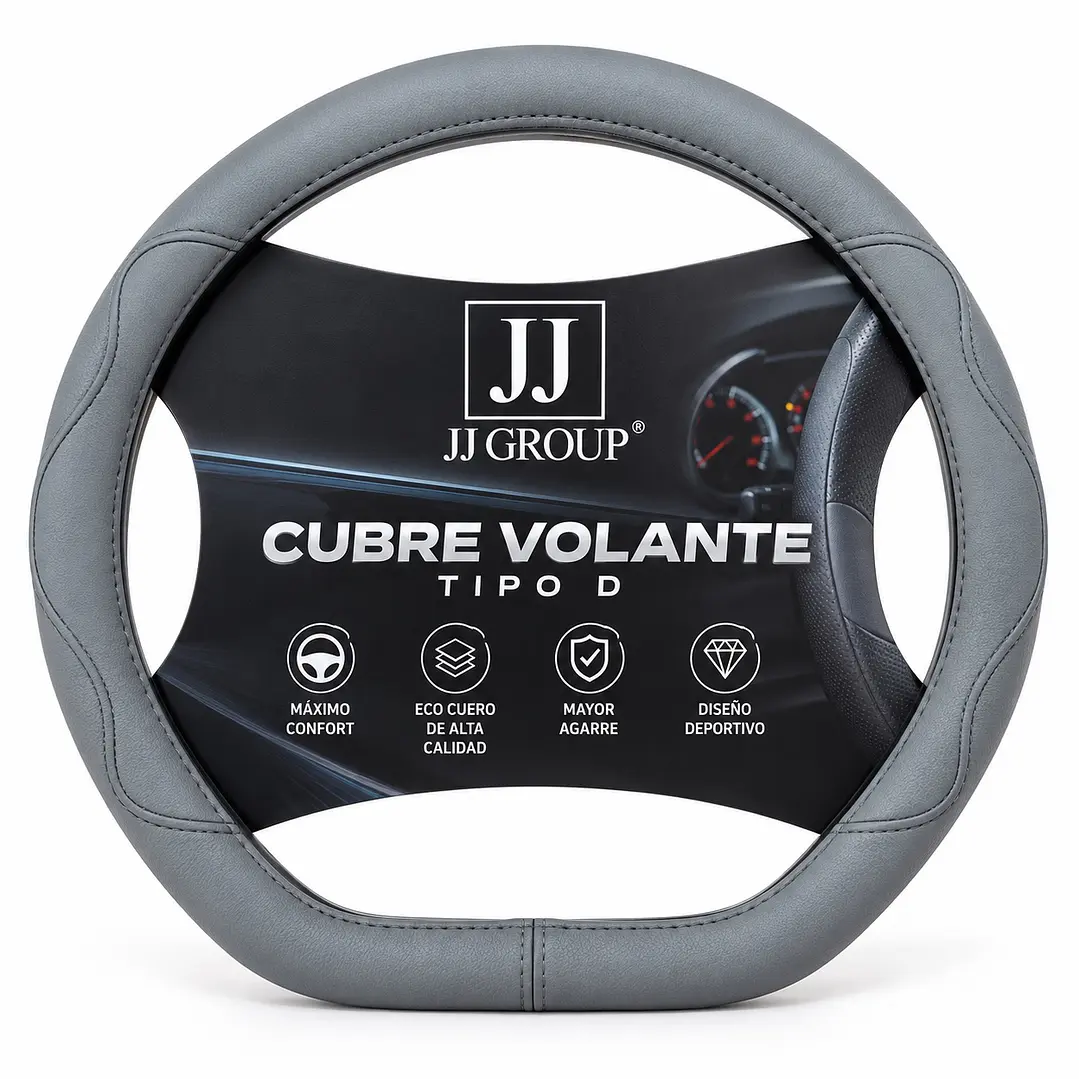 Funda Cubre Volante Tipo D Base Recta Eco Cuero 7