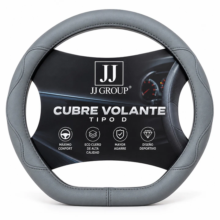 Funda Cubre Volante Tipo D Base Recta Eco Cuero 7