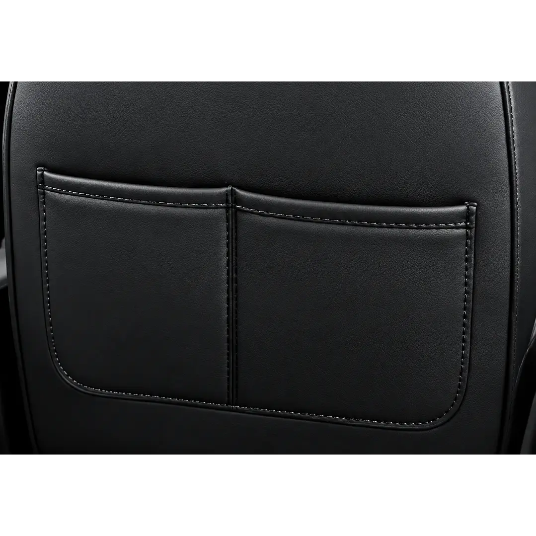 Fundas Cubre Asiento Auto Premium Luxury Negro  4