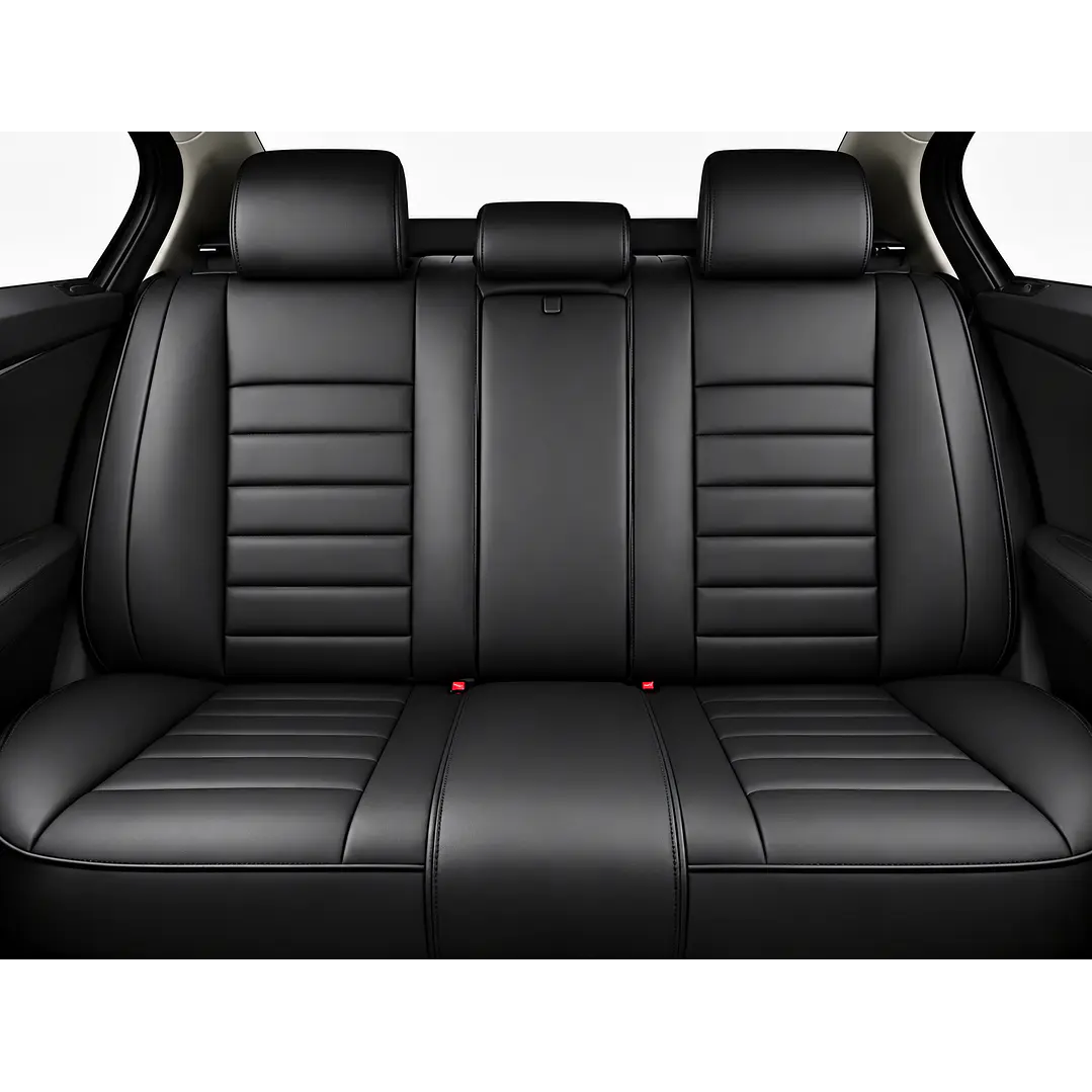 Fundas Cubre Asiento Auto Premium Luxury Negro  3