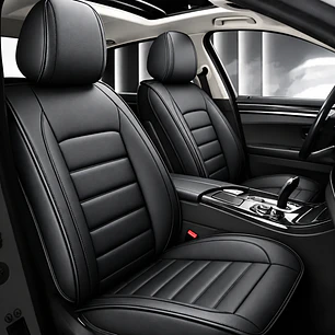 Fundas Cubre Asiento Auto Premium Luxury Negro 