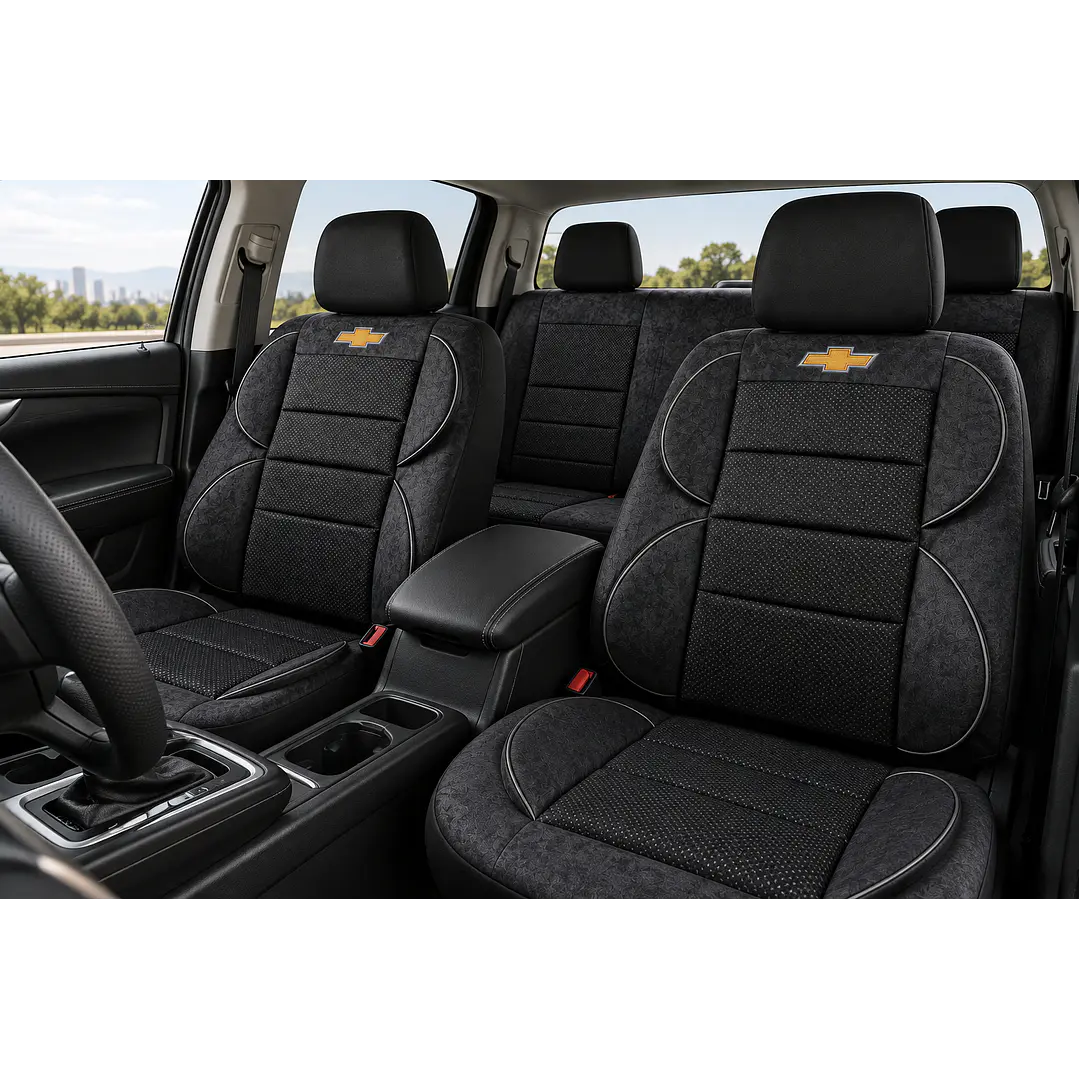 Fundas Cubre Asiento Auto Chevrolet Tela Acolchada 1