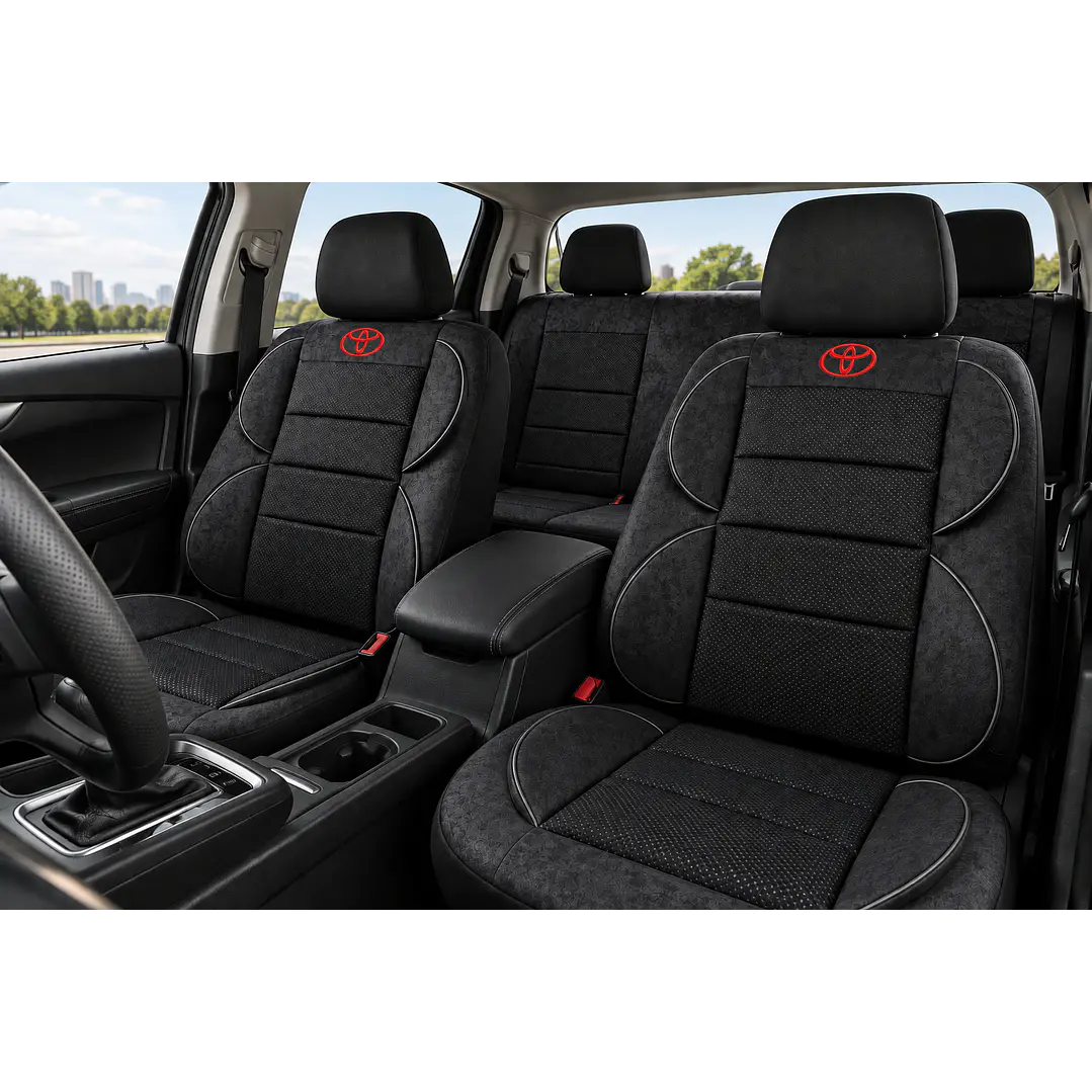 Fundas Cubre Asiento Auto Toyota Tela Acolchada 1