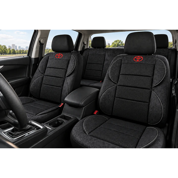 Fundas Cubre Asiento Auto Toyota Tela Acolchada 1