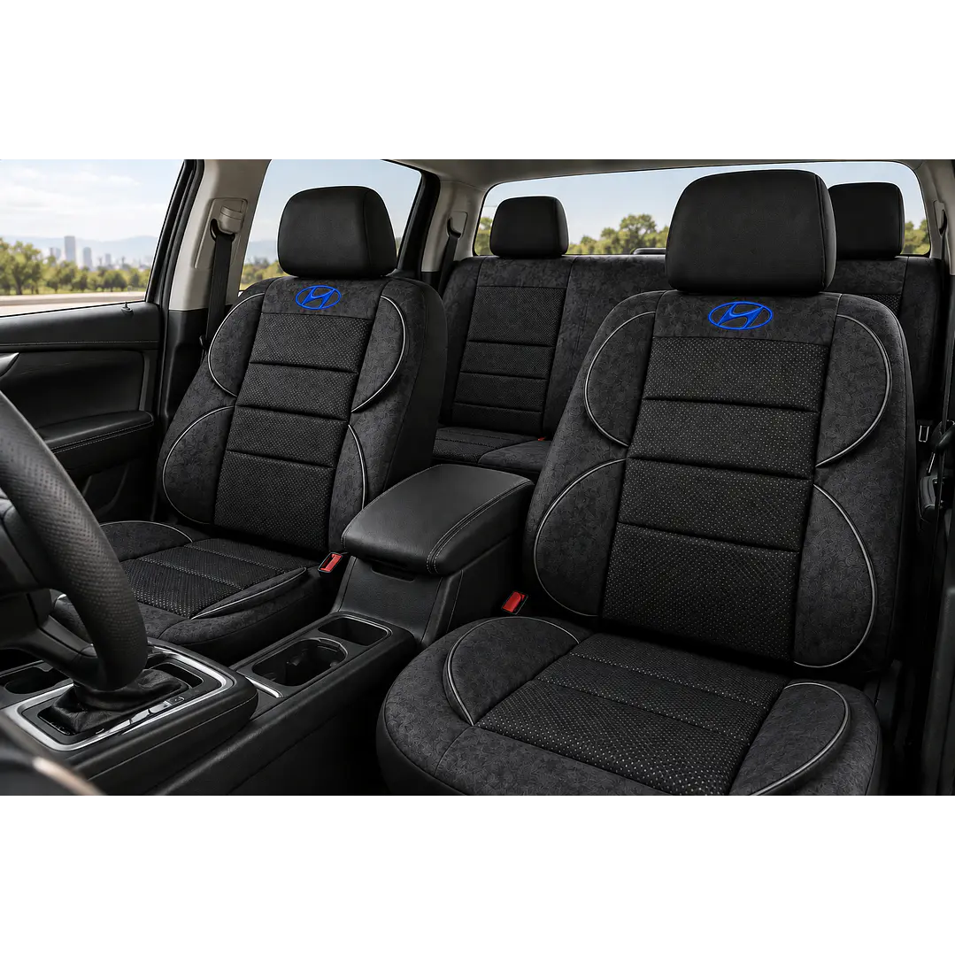 Fundas Cubre Asiento Auto Hyundai Tela Acolchada 1