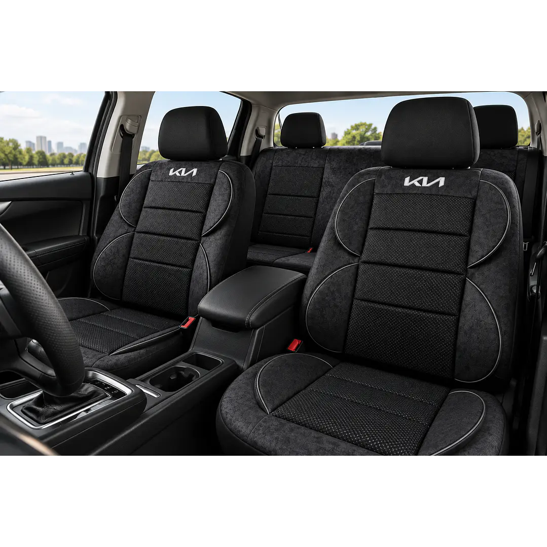 Fundas Cubre Asiento Auto Kia Tela Acolchada 1