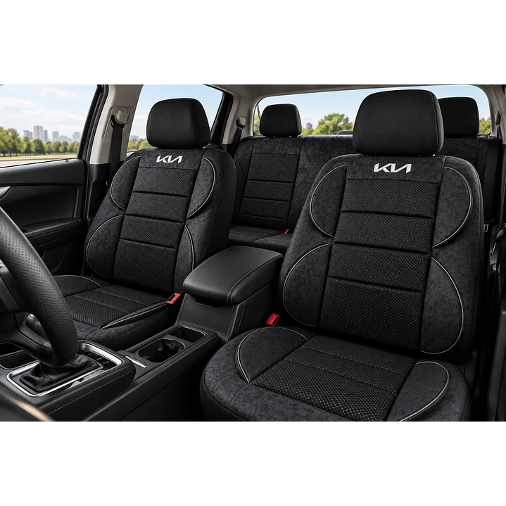 Fundas Cubre Asiento Auto Kia Tela Acolchada 1