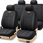 Fundas Cubre Asiento Auto Chevrolet Tela Negro - Miniatura 3