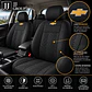 Fundas Cubre Asiento Auto Chevrolet Tela Negro - Miniatura 2