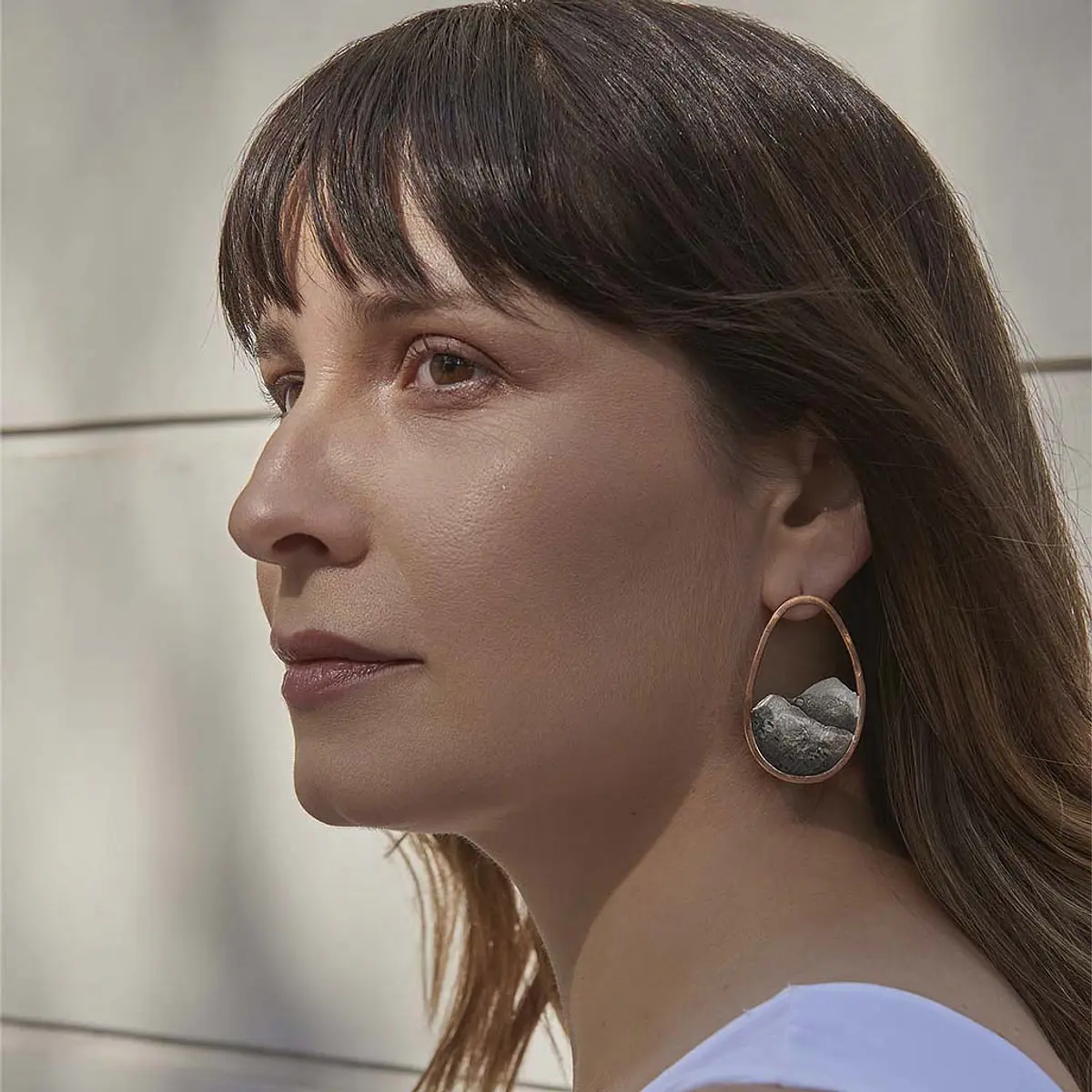 Aros Argollas Grandes Plata